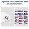 Avery American Flag Traditional Adhesive Name Badges, 2-1/3" x 3-3/8", Handwrite-Only, Great for Patriotic Parties, Election Events, 4th of July Parties, and Party Favors, 80 Name Badges Total